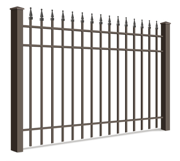Wrought steel fence installation for the Idaho Falls area.