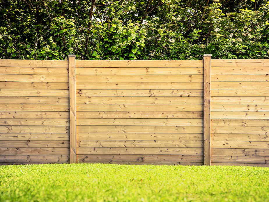 Idaho Falls ID horizontal style wood fence