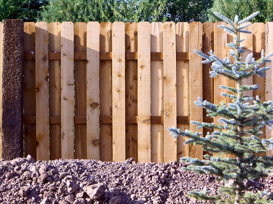 Shelley ID Shadowbox style wood fence